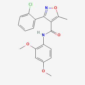 3-(2-chlorophenyl)-N-(2,4-dimethoxyphenyl)-5-methyl-1,2-oxazole-4-carboxamide