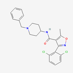 N-(1-benzylpiperidin-4-yl)-3-(2,6-dichlorophenyl)-5-methyl-1,2-oxazole-4-carboxamide