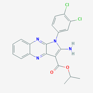 molecular formula C20H16Cl2N4O2 B357322 Propan-2-yl 2-amino-1-(3,4-dichlorophenyl)pyrrolo[3,2-b]quinoxaline-3-carboxylate CAS No. 487036-34-0