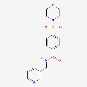 4-(morpholine-4-sulfonyl)-N-[(pyridin-3-yl)methyl]benzamide