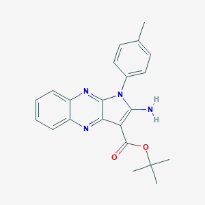 molecular formula C22H22N4O2 B357323 tert-butyl 2-amino-1-(4-methylphenyl)-1H-pyrrolo[2,3-b]quinoxaline-3-carboxylate CAS No. 840460-96-0