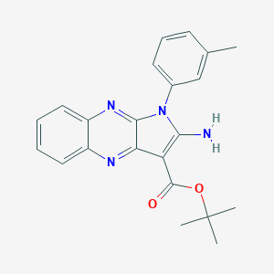 tert-butyl 2-amino-1-(3-methylphenyl)-1H-pyrrolo[2,3-b]quinoxaline-3-carboxylate