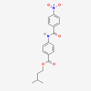 3-METHYLBUTYL 4-(4-NITROBENZAMIDO)BENZOATE