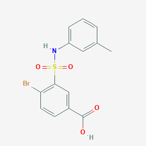 4-bromo-3-{[(3-methylphenyl)amino]sulfonyl}benzoic acid