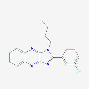 molecular formula C19H17ClN4 B357330 1-butyl-2-(3-chlorophenyl)-1H-imidazo[4,5-b]quinoxaline CAS No. 848919-29-9
