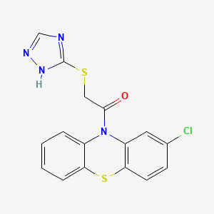 1-(2-chloro-10H-phenothiazin-10-yl)-2-(4H-1,2,4-triazol-3-ylsulfanyl)ethanone