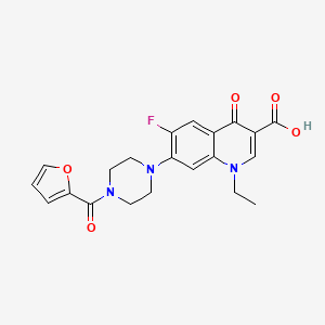 molecular formula C21H20FN3O5 B3573364 1-ethyl-6-fluoro-7-[4-(2-furoyl)-1-piperazinyl]-4-oxo-1,4-dihydro-3-quinolinecarboxylic acid 