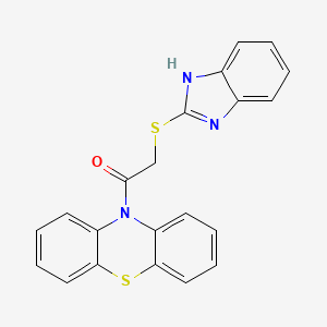 2-(1H-benzimidazol-2-ylsulfanyl)-1-(10H-phenothiazin-10-yl)-1-ethanone