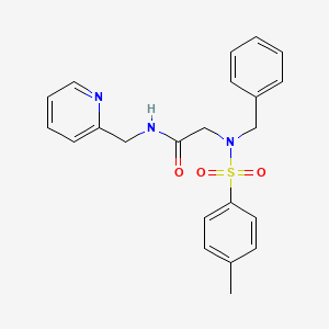 N~2~-benzyl-N~2~-[(4-methylphenyl)sulfonyl]-N~1~-(2-pyridinylmethyl)glycinamide