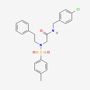 N-[(4-chlorophenyl)methyl]-2-[(4-methylphenyl)sulfonyl-(2-phenylethyl)amino]acetamide