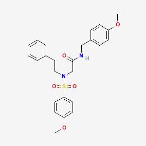 N~1~-(4-methoxybenzyl)-N~2~-[(4-methoxyphenyl)sulfonyl]-N~2~-(2-phenylethyl)glycinamide