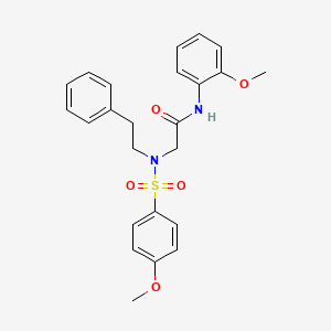 N~1~-(2-methoxyphenyl)-N~2~-[(4-methoxyphenyl)sulfonyl]-N~2~-(2-phenylethyl)glycinamide