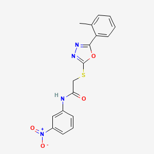 2-{[5-(2-methylphenyl)-1,3,4-oxadiazol-2-yl]thio}-N-(3-nitrophenyl)acetamide