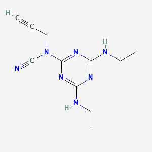 [4,6-Bis(ethylamino)-1,3,5-triazin-2-yl]-prop-2-ynylcyanamide