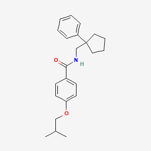 4-isobutoxy-N-[(1-phenylcyclopentyl)methyl]benzamide