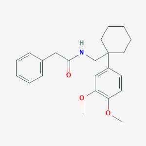 N-[[1-(3,4-dimethoxyphenyl)cyclohexyl]methyl]-2-phenylacetamide