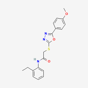 N-(2-ethylphenyl)-2-{[5-(4-methoxyphenyl)-1,3,4-oxadiazol-2-yl]thio}acetamide