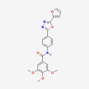 N-[4-(5-Furan-2-yl-[1,3,4]oxadiazol-2-yl)-phenyl]-3,4,5-trimethoxy-benzamide