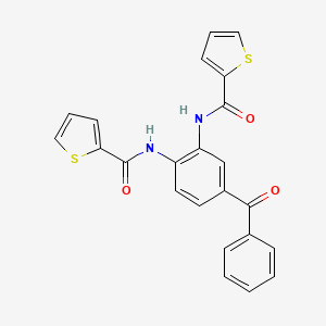 N-[4-benzoyl-2-(thiophene-2-carbonylamino)phenyl]thiophene-2-carboxamide