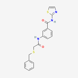 3-{[(benzylthio)acetyl]amino}-N-1,3-thiazol-2-ylbenzamide