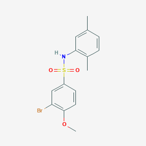 3-bromo-N-(2,5-dimethylphenyl)-4-methoxybenzenesulfonamide