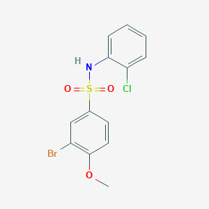 3-bromo-N-(2-chlorophenyl)-4-methoxybenzenesulfonamide