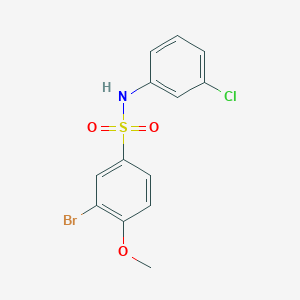 3-bromo-N-(3-chlorophenyl)-4-methoxybenzenesulfonamide