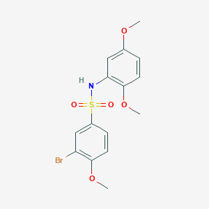 3-bromo-N-(2,5-dimethoxyphenyl)-4-methoxybenzenesulfonamide