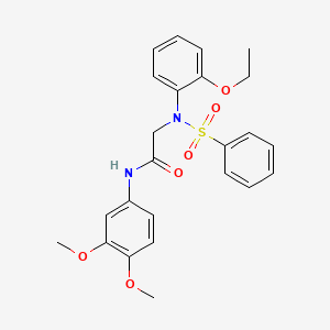 N~1~-(3,4-dimethoxyphenyl)-N~2~-(2-ethoxyphenyl)-N~2~-(phenylsulfonyl)glycinamide