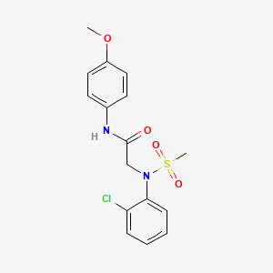 2-(2-chloro-N-methylsulfonylanilino)-N-(4-methoxyphenyl)acetamide