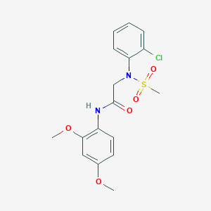 N~2~-(2-chlorophenyl)-N~1~-(2,4-dimethoxyphenyl)-N~2~-(methylsulfonyl)glycinamide