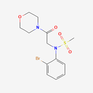 N-(2-bromophenyl)-N-[2-(4-morpholinyl)-2-oxoethyl]methanesulfonamide