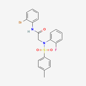 N~1~-(2-bromophenyl)-N~2~-(2-fluorophenyl)-N~2~-[(4-methylphenyl)sulfonyl]glycinamide