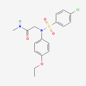 N~2~-[(4-chlorophenyl)sulfonyl]-N~2~-(4-ethoxyphenyl)-N~1~-methylglycinamide