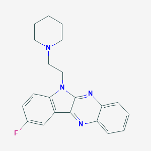 9-fluoro-6-[2-(1-piperidinyl)ethyl]-6H-indolo[2,3-b]quinoxaline