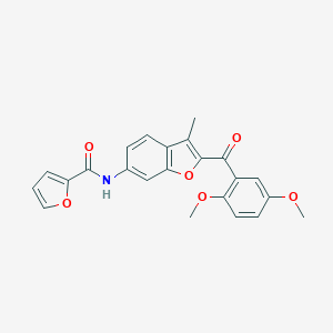 N-[2-(2,5-dimethoxybenzoyl)-3-methyl-1-benzofuran-6-yl]-2-furamide