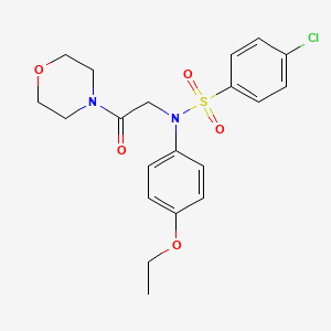 4-chloro-N-(4-ethoxyphenyl)-N-[2-(4-morpholinyl)-2-oxoethyl]benzenesulfonamide