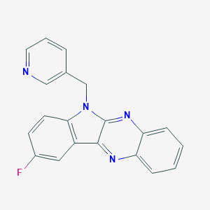 molecular formula C20H13FN4 B357370 9-fluoro-6-(3-pyridinylmethyl)-6H-indolo[2,3-b]quinoxaline CAS No. 921083-67-2