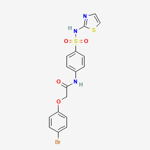 2-(4-bromophenoxy)-N-[4-(1,3-thiazol-2-ylsulfamoyl)phenyl]acetamide