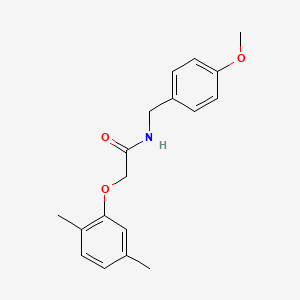 molecular formula C18H21NO3 B3573734 2-(2,5-dimethylphenoxy)-N-(4-methoxybenzyl)acetamide 