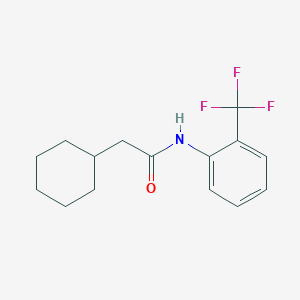 2-cyclohexyl-N-[2-(trifluoromethyl)phenyl]acetamide