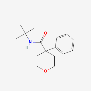 N-(tert-butyl)-4-phenyltetrahydro-2H-pyran-4-carboxamide