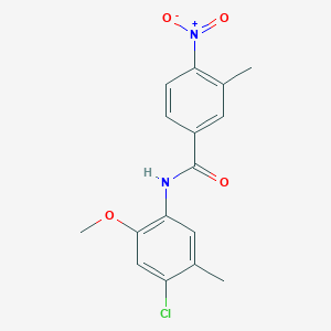 N-(4-chloro-2-methoxy-5-methylphenyl)-3-methyl-4-nitrobenzamide