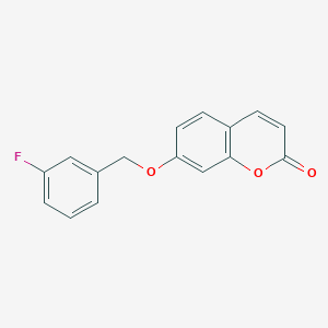 7-[(3-FLUOROPHENYL)METHOXY]-2H-CHROMEN-2-ONE