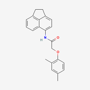 molecular formula C22H21NO2 B3573826 N-(1,2-dihydroacenaphthylen-5-yl)-2-(2,4-dimethylphenoxy)acetamide 