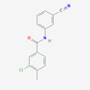 3-chloro-N-(3-cyanophenyl)-4-methylbenzamide