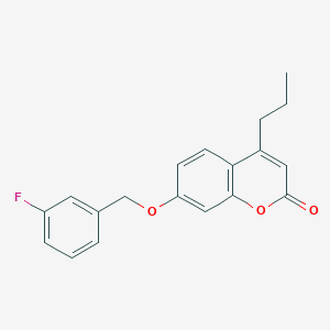 7-[(3-FLUOROPHENYL)METHOXY]-4-PROPYL-2H-CHROMEN-2-ONE