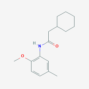 2-cyclohexyl-N-(2-methoxy-5-methylphenyl)acetamide