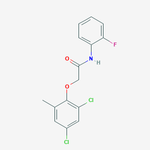 2-(2,4-dichloro-6-methylphenoxy)-N-(2-fluorophenyl)acetamide