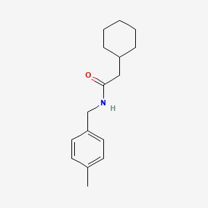 2-cyclohexyl-N-(4-methylbenzyl)acetamide